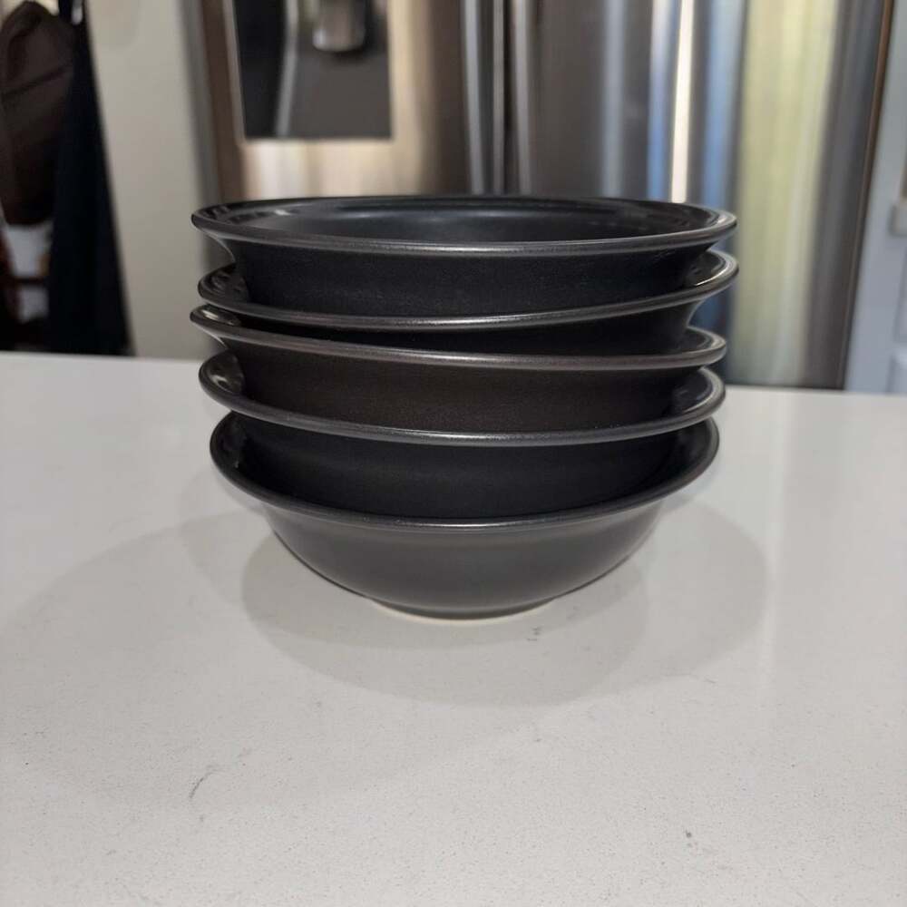 Vintage Pfaltzgraff Midnight Sun Set of 5 Soup Cereal Bowls 6.5”